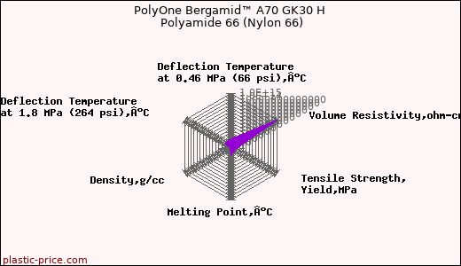 PolyOne Bergamid™ A70 GK30 H Polyamide 66 (Nylon 66)